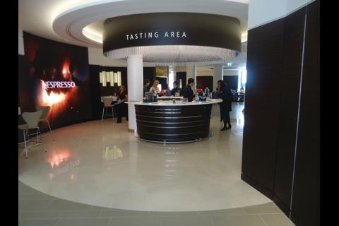 Coffee brand and retailer Nespresso opened its first standalone London “boutique” this week.